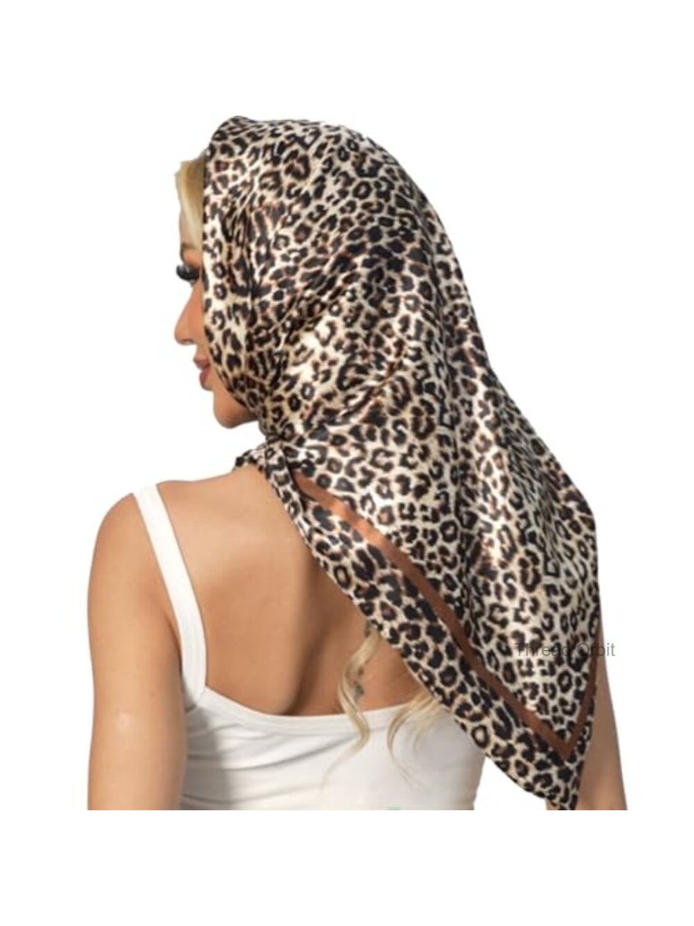 Satin Square Scarf 35x35 Hair Wrapping Bandana Lightweight Silky Feel